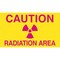 Brady Caution Radiation Sign, 4 5/8 in H, 8 in W, Plastic, Rectangle, 34811 34811 - alternate 1